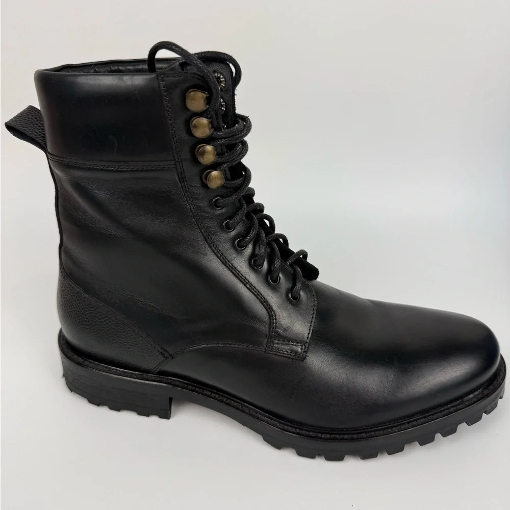 Men’s AF Ankari Floruss Combat Boots Black Size 7 Grunge Punk Biker Hipster Lug - Picture 6 of 14